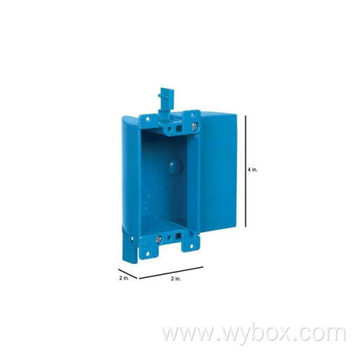 Work Outlet Box 1 Gang single B117RSW Blue recessed floor outlet box outdoor switch box non-metallic With Bracket